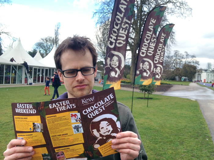Kew_Chocolate_Quest_flags_ programme_Ocky_Murray