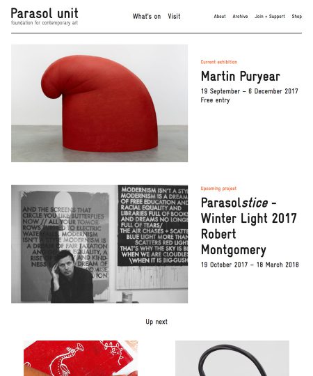 Parasol_Unit_home_page
