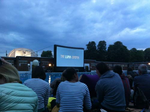 Jaws at Brockwell Lido