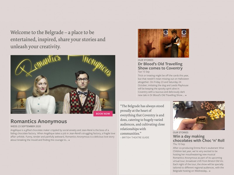 Belgrade Theatre 2020