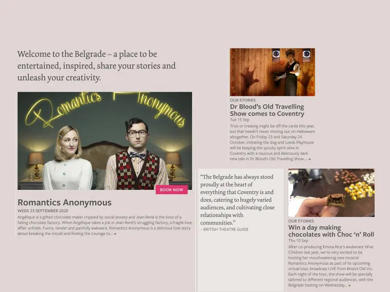 Belgrade Theatre 2020