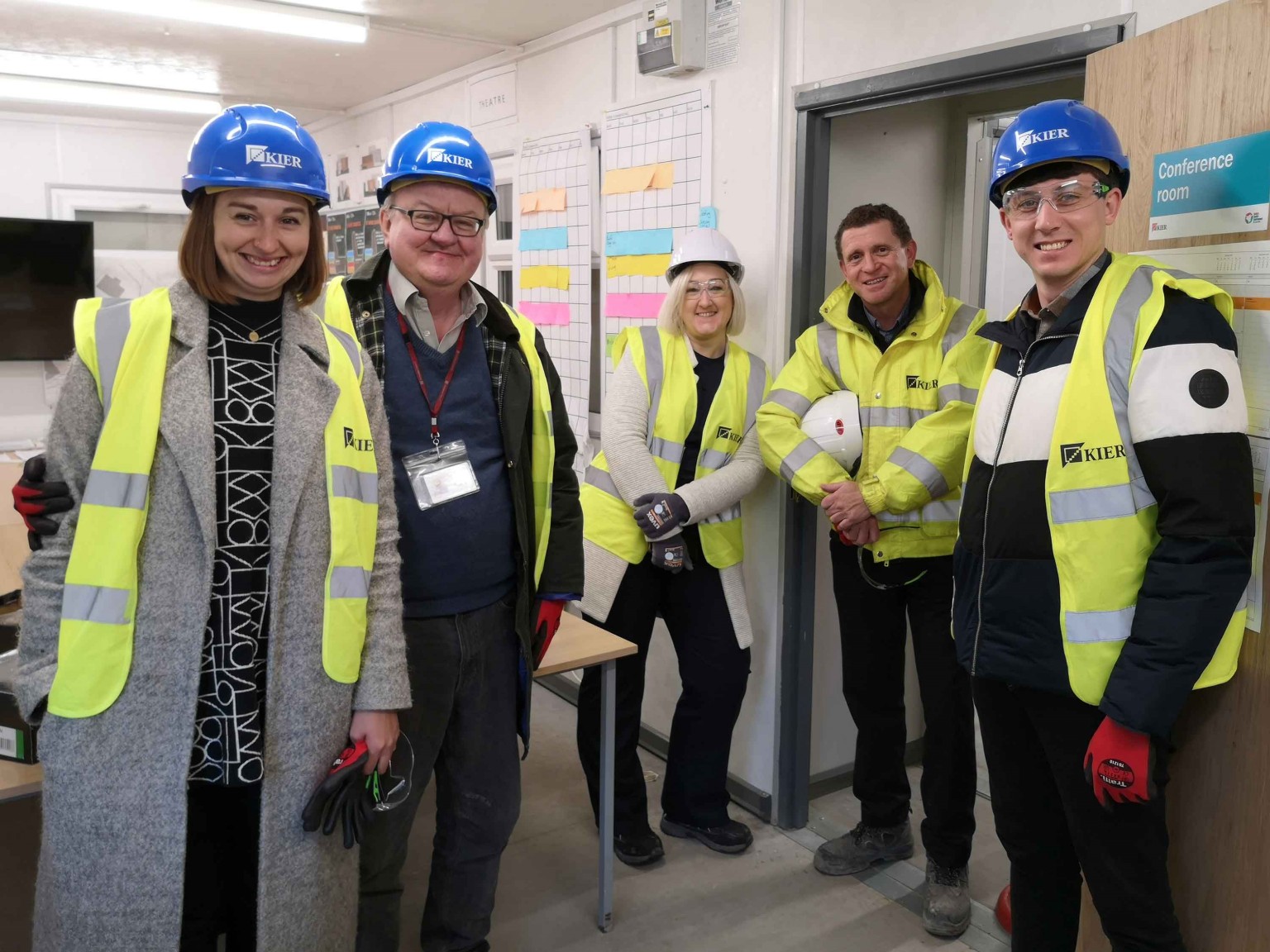 Anna, Nick and the Shakespeare North team ready for a site visit
