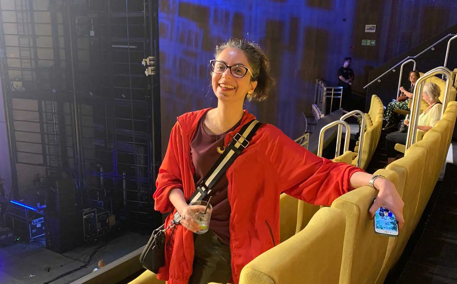 Nazma in the brand new circle seats at Aviva Studios