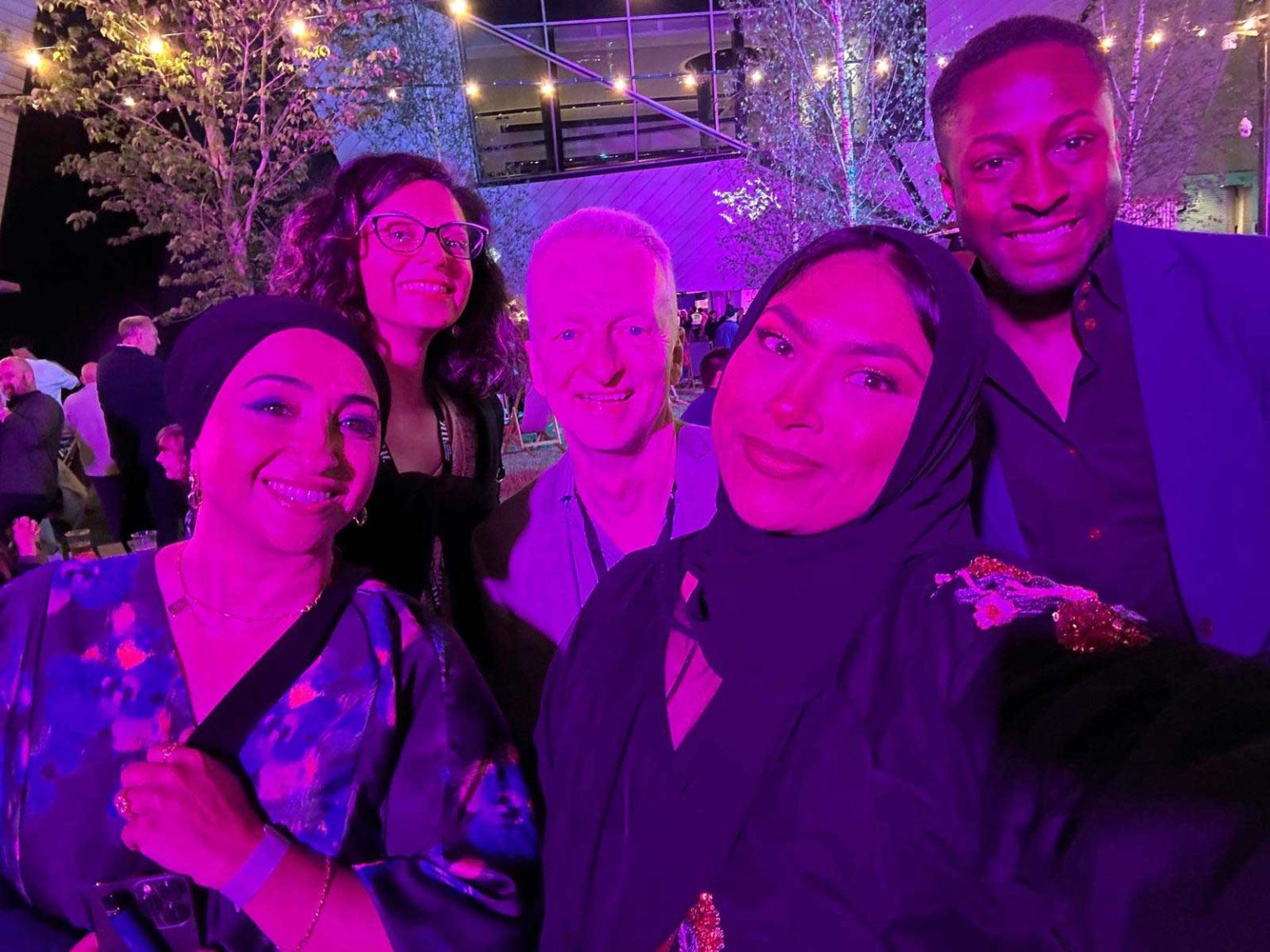 Nazma and some of her MIF friends at the opening night party