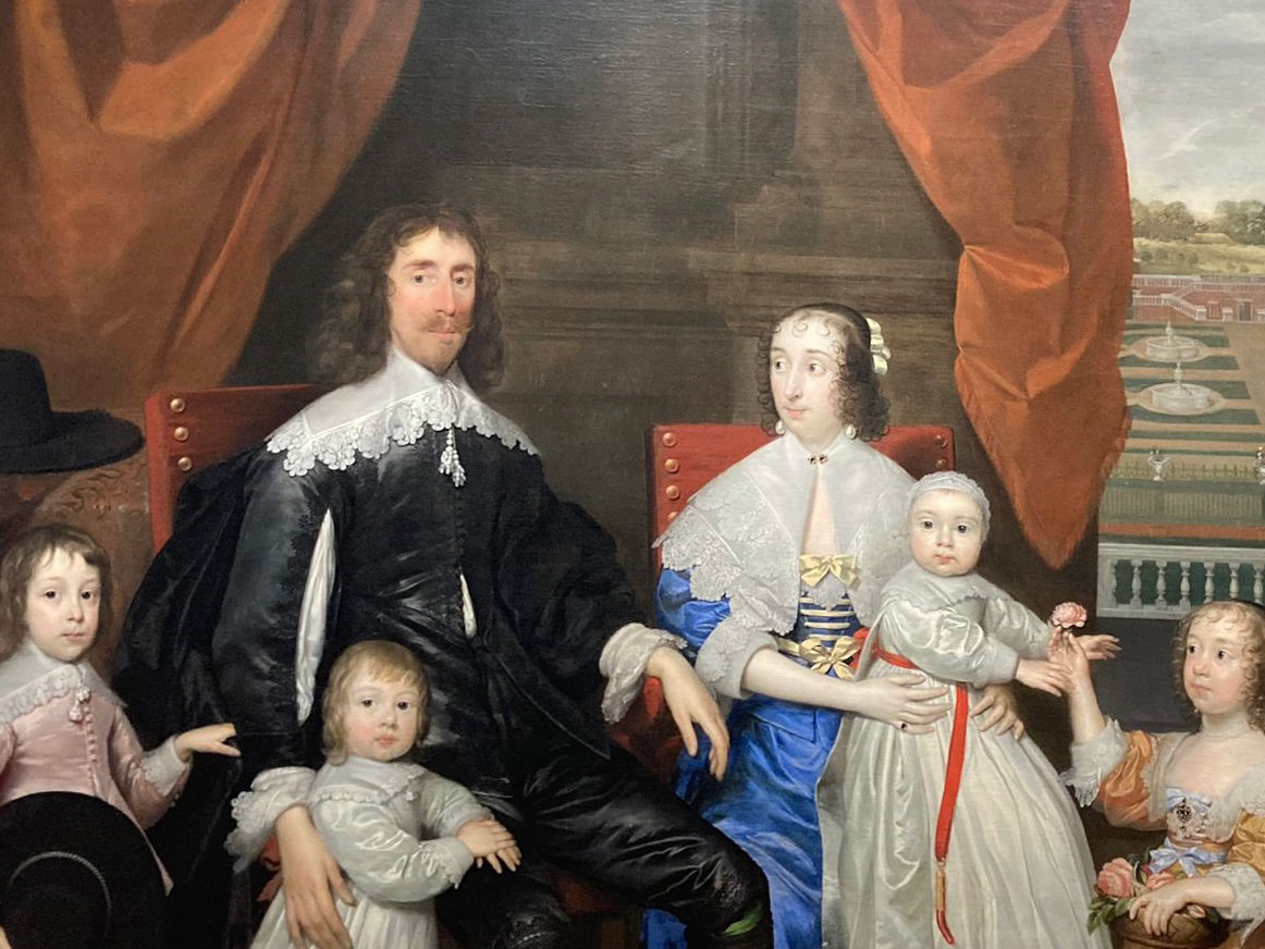 Cornelius Johnson's oil on canvas portrait of The Capel Family.