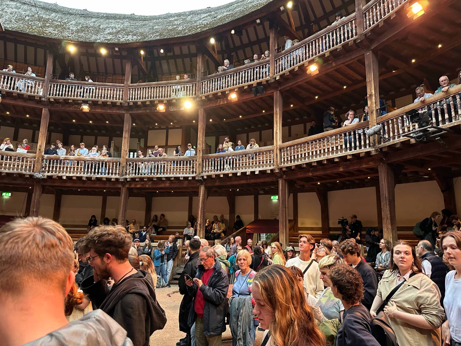 The impressive three story venue slowly filling up with excited audience members.