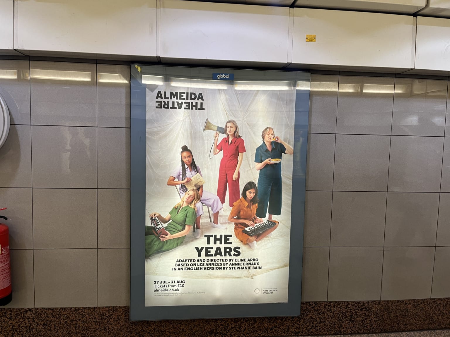 We spotted an ad for The Years at Angel tube station.