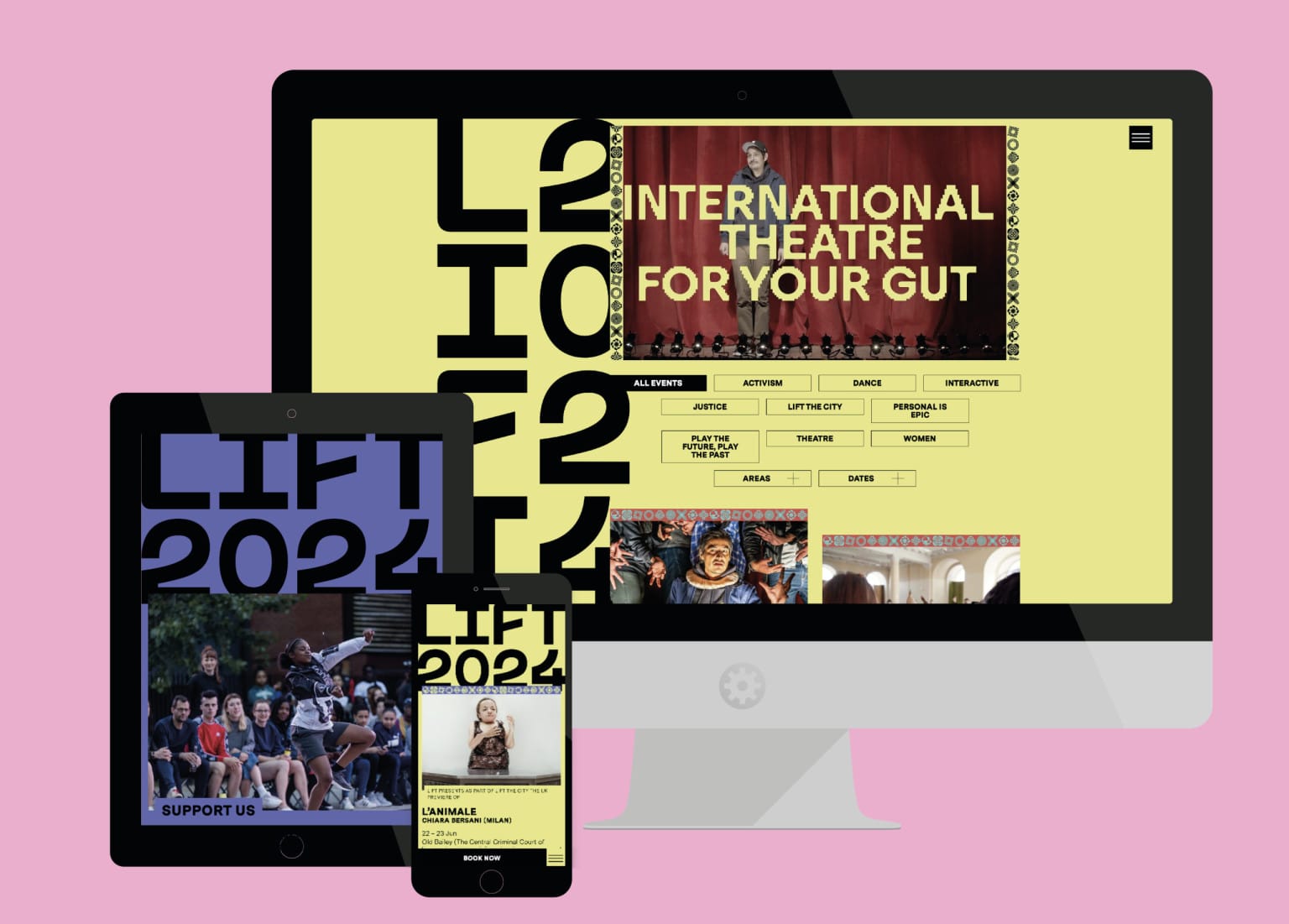 A screenshot of the LIFT Festival website