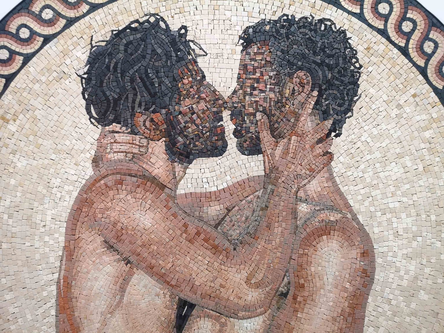 Omar Mismar, detail from ‘Two Unidentified Lovers in a Mirror’