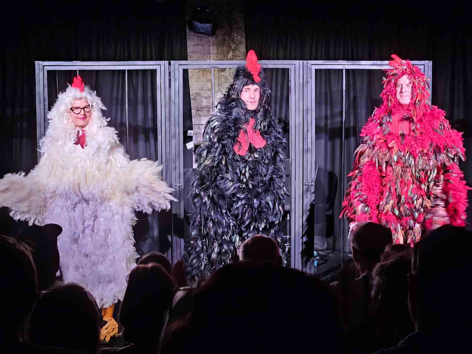 LookFWD Arts as 3 Chickens Confront(ing) Existence