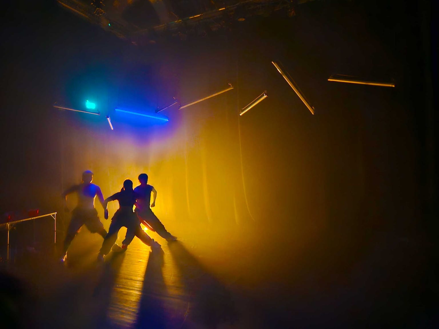 Oli Mathiesen, Lucy Lynch, Sharvon Mortimer performing The Butterfly Who Flew Into The Rave