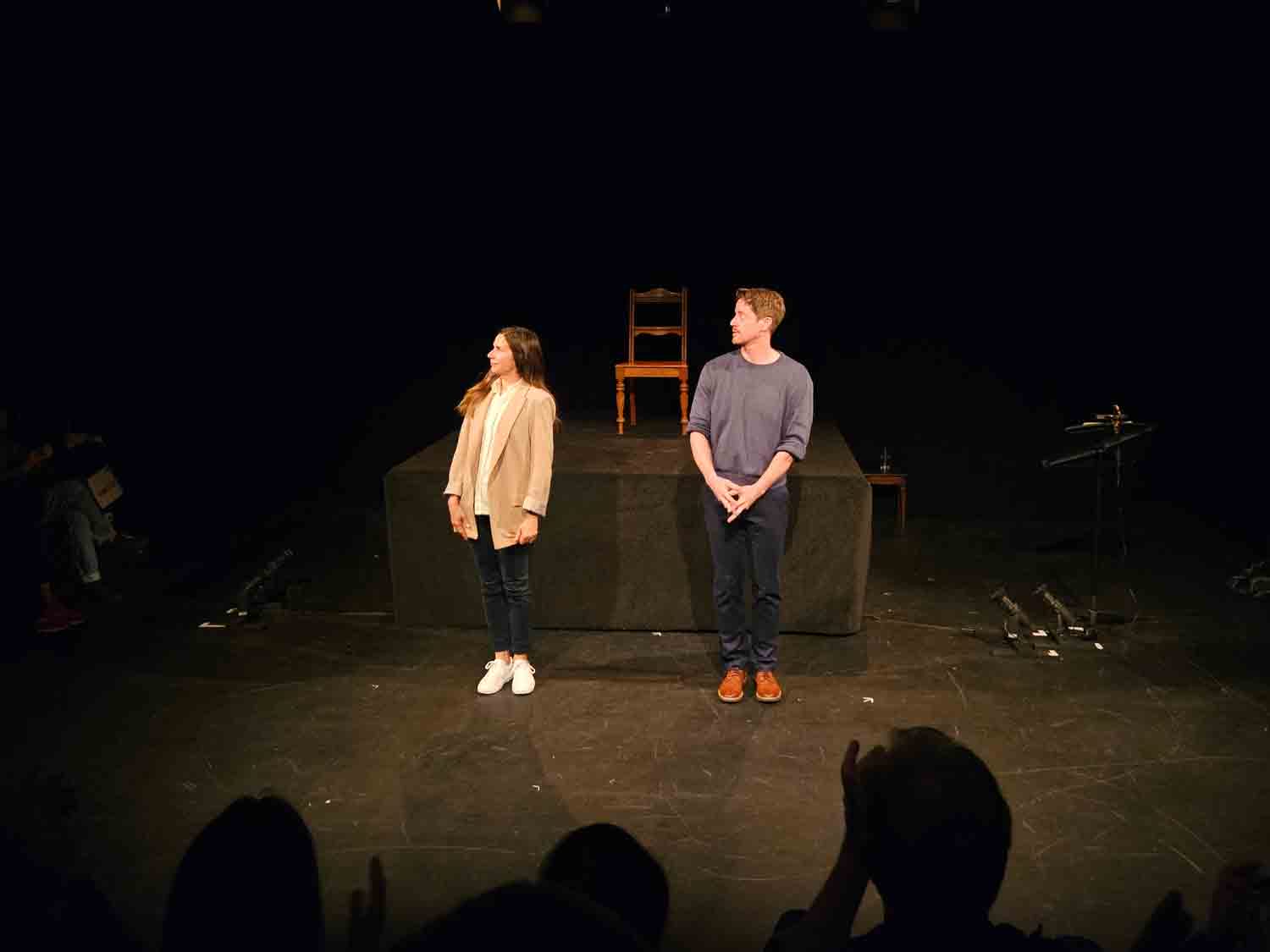 Michelle Monteith and David Patrick after Red Like Fruit