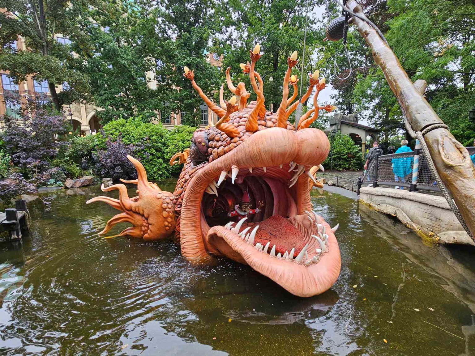 Pinocchio in the belly of an unusual fish.