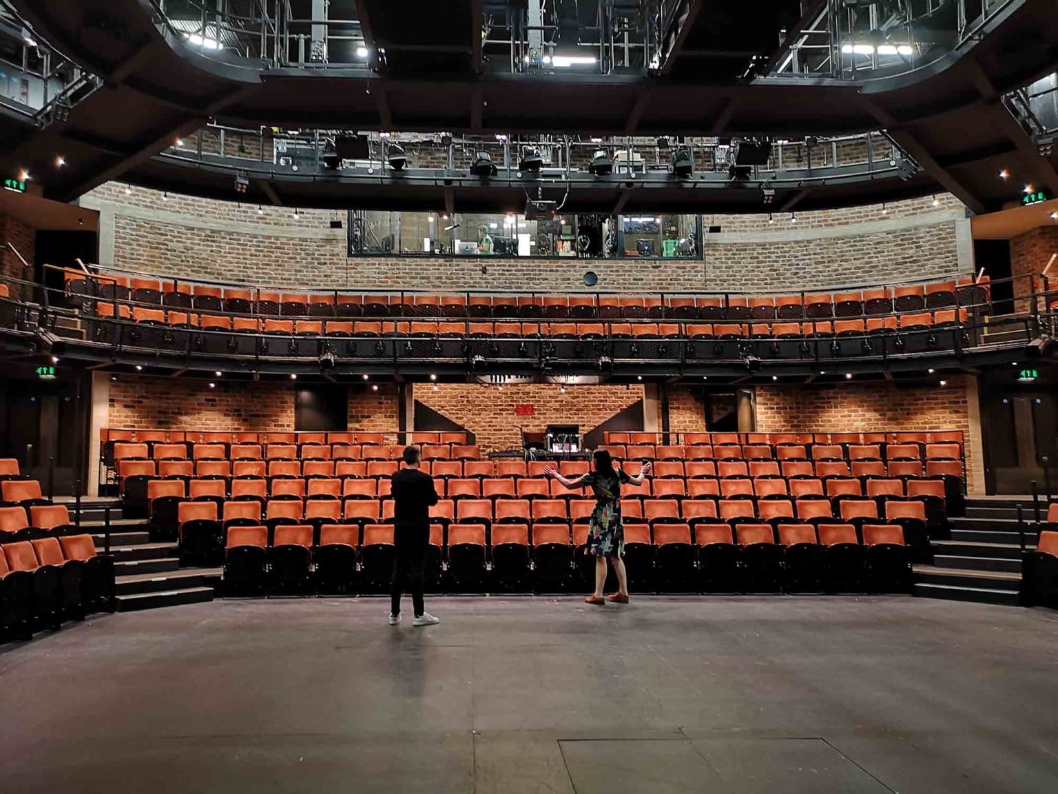 Nick and Sarah Ogle on stage at Liverpool Everyman