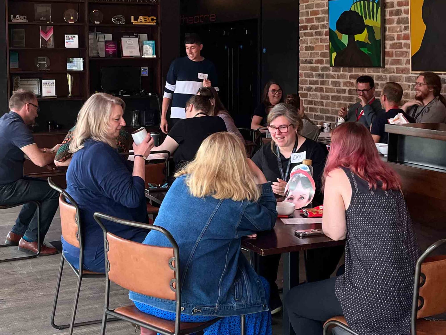 A relaxed workshop in the theatre's basement cafe. 